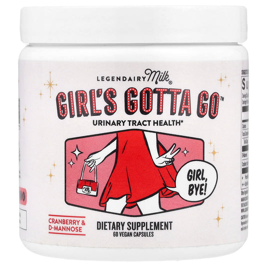 Legendairy Milk, Girl's Gotta Go™, Urinary Tract Health, 60 Vegan Capsules - Image 1