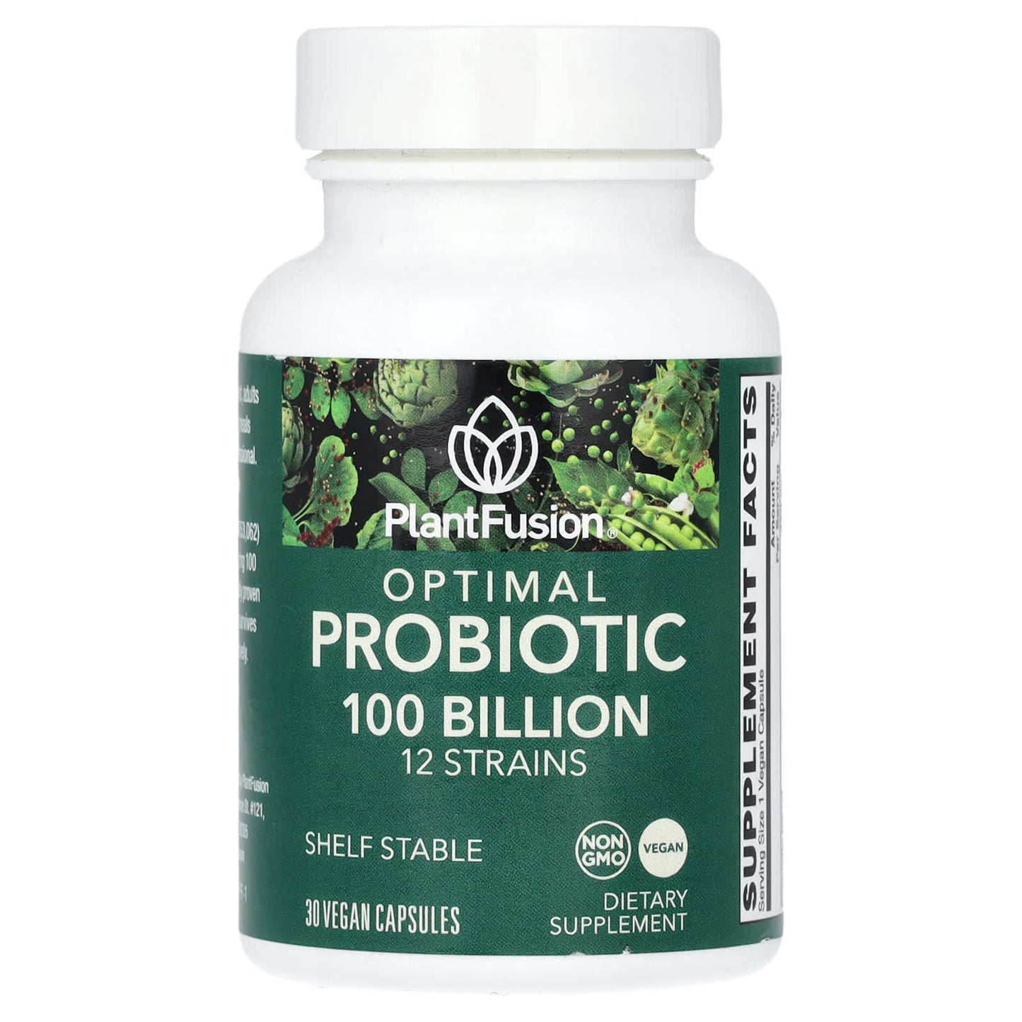 PlantFusion, Optimal Probiotic, 100 Billion CFU, 30 Vegan Capusules - Image 1