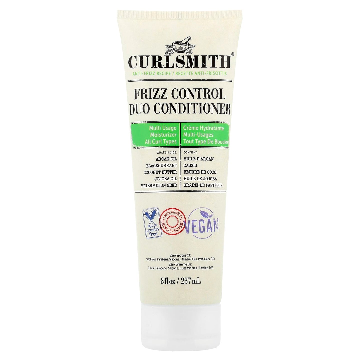 Curlsmith Frizz Control Duo Conditioner for All Curl Types - 8 fl oz (237 ml) - Image 1