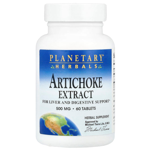 Planetary Herbals, Artichoke Extract, 60 Tablets - Image 1