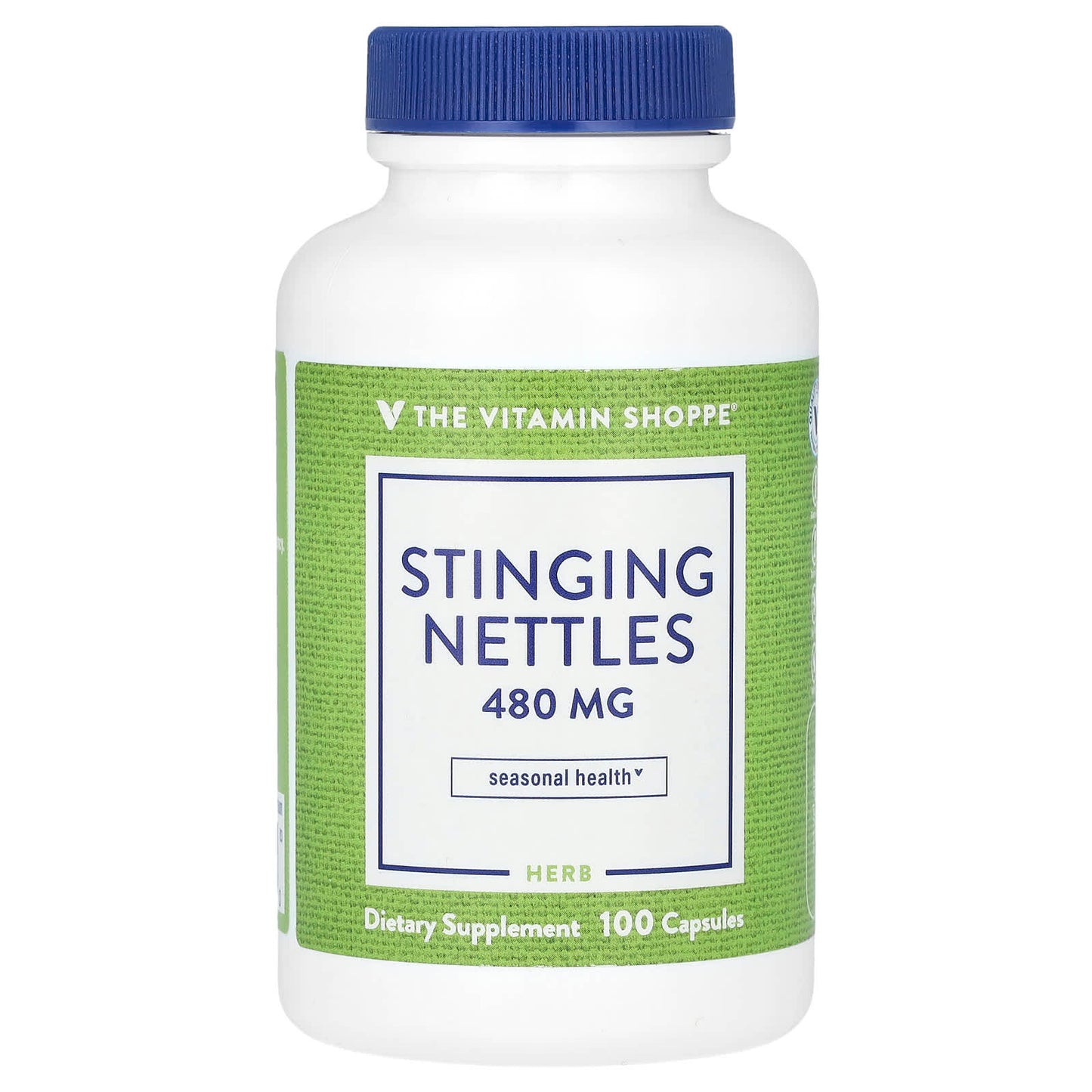 The Vitamin Shoppe, Stinging Nettles, 480 mg, 100 Capsules - Image 1