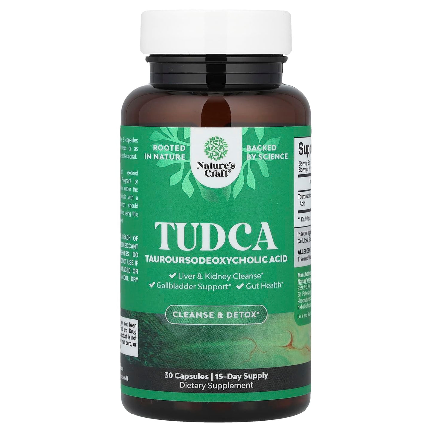 Nature's Craft, TUDCA, 30 Capsules (250 mg per Capsule) - Image 1