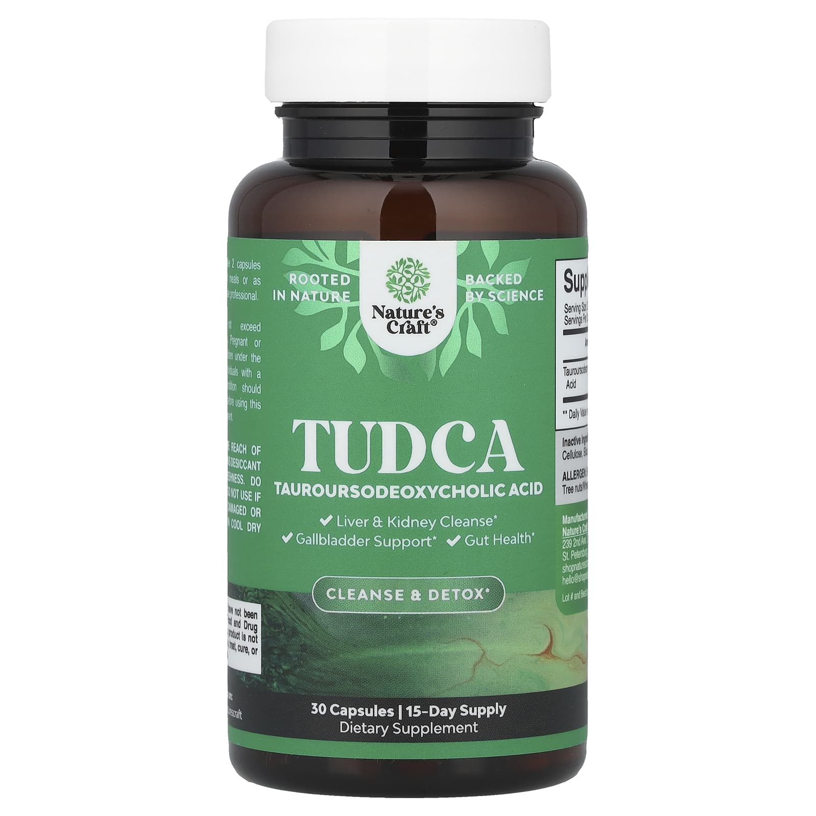 Nature's Craft, TUDCA, 30 Capsules (250 mg per Capsule) - Image 1