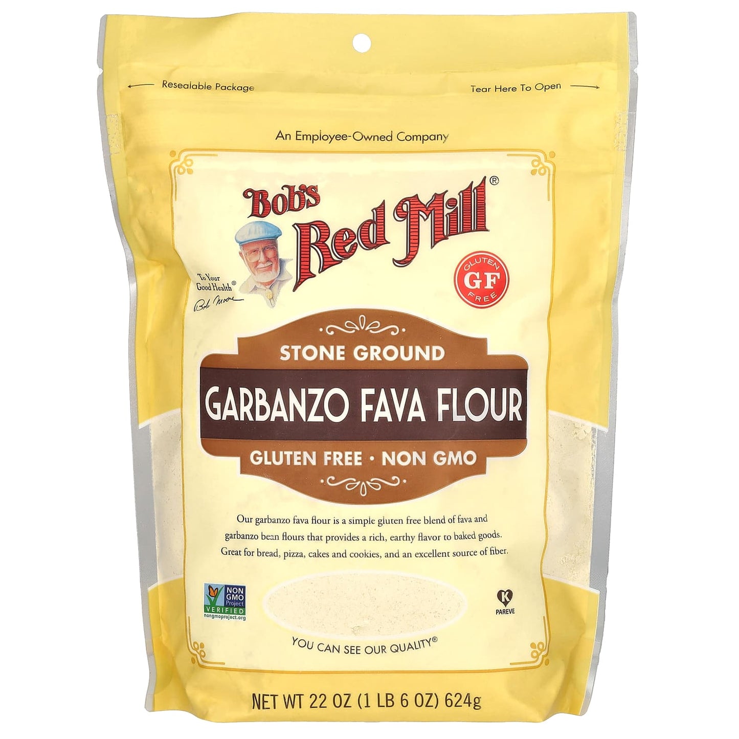 Bob's Red Mill Garbanzo Fava Flour - Gluten Free, 22 oz - Image 1