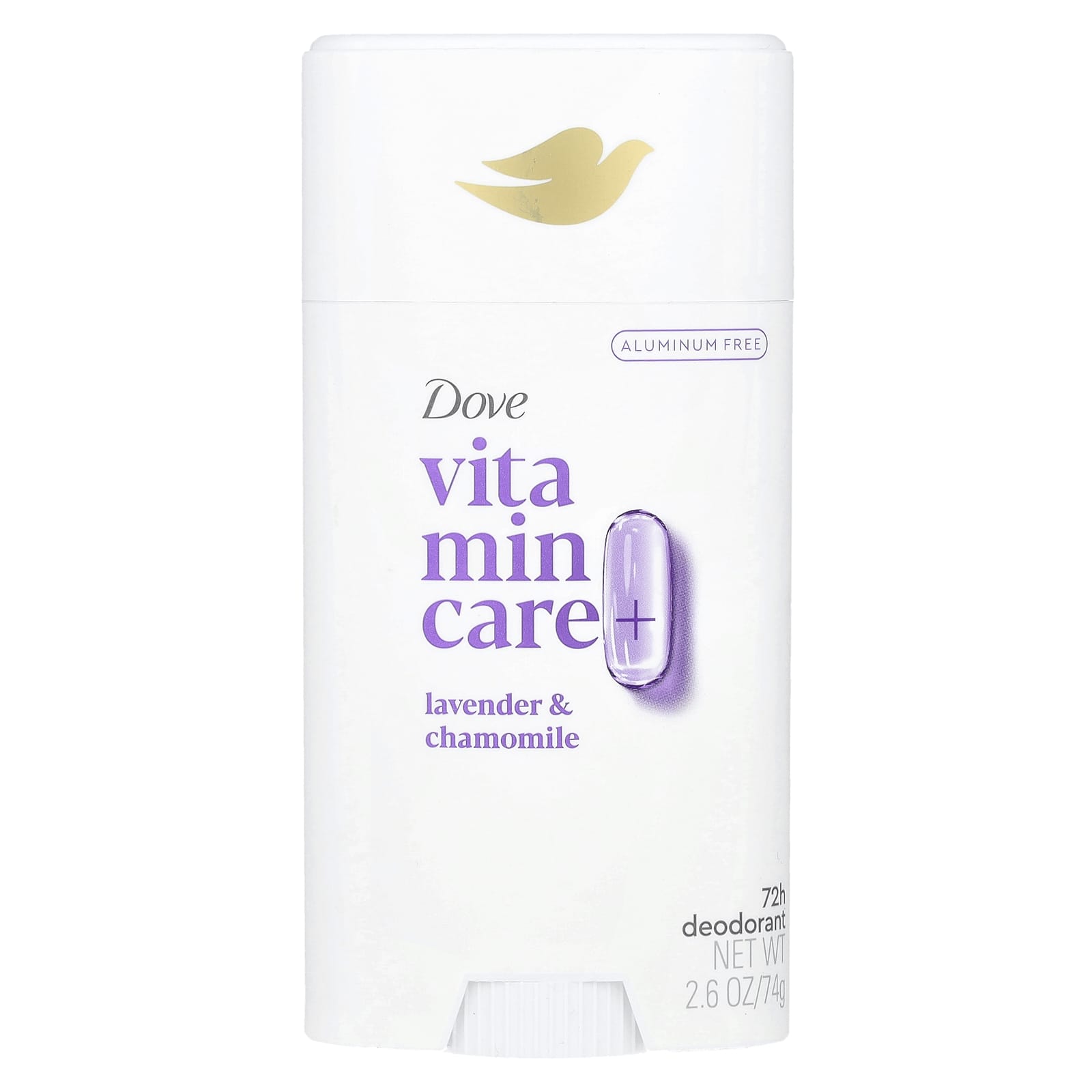 <strong>Dove Deodorant, Vitamin Care+ Lavender & Chamomile, 2.6 oz (74g)</strong> - Image 1