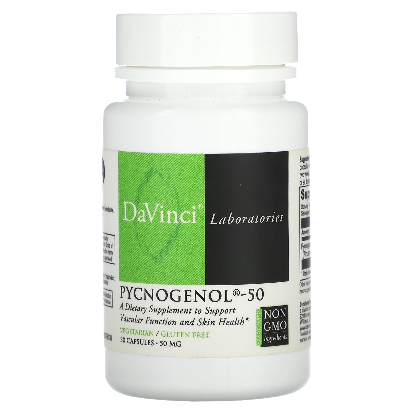 DaVinci Laboratories Pycnogenol-50 for Vascular & Skin Health - Image 1