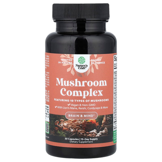 Nature's Craft, Mushroom Complex, 30 Capsules - Image 1