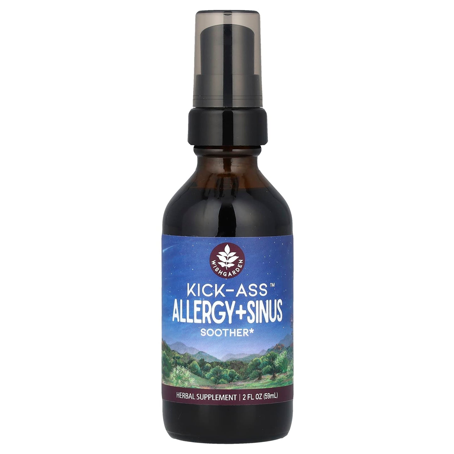 WishGarden Herbs, Kick-Ass™ Allergy + Sinus Soother, 2 fl oz (59 ml) - Image 1