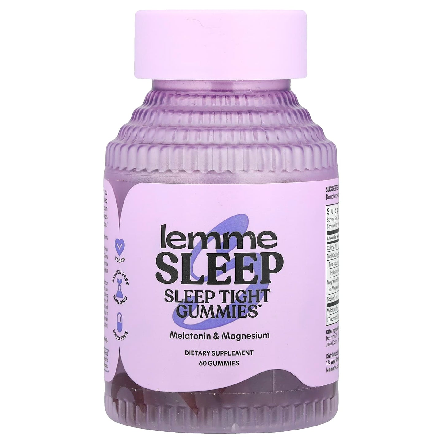 Lemme, Sleep Tight Gummies, Berry, 60 Gummies - Image 1