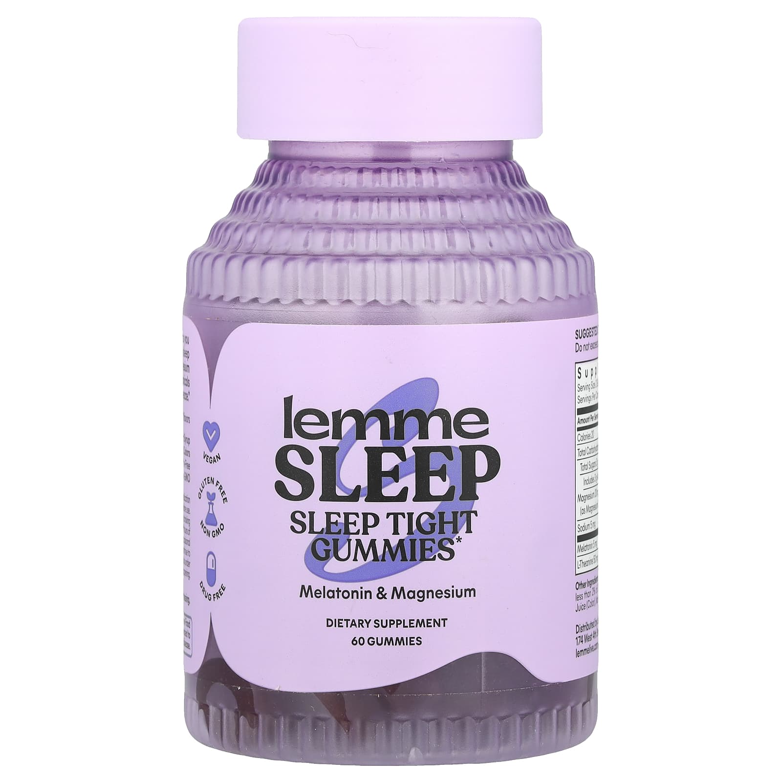 Lemme, Sleep Tight Gummies, Berry, 60 Gummies - Image 1