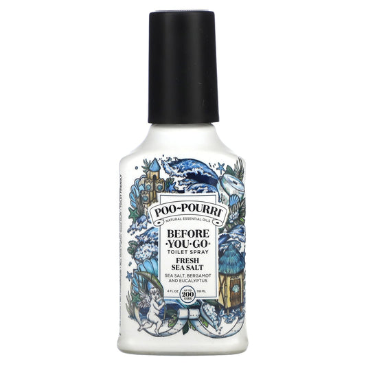 Poo-Pourri, Before-You-Go® Toilet Sprays, Fresh Sea Salt, 4 fl oz (118 ml) - Image 1