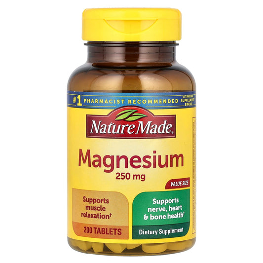 Nature Made, Magnesium, 250 mg, 200 Tablets - Image 1