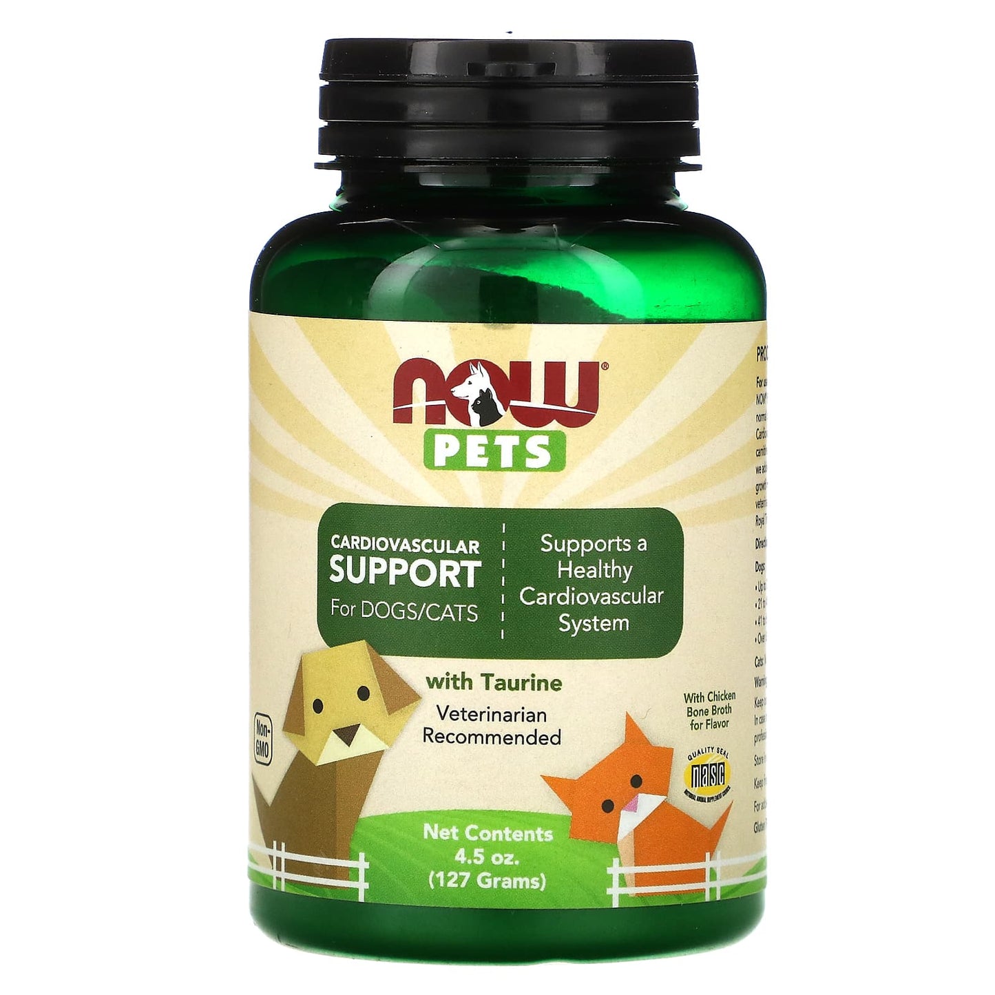 NOW Foods, Pets, Cardiovascular Support for Dogs/Cats, 4.5 oz (127 g) - Image 1