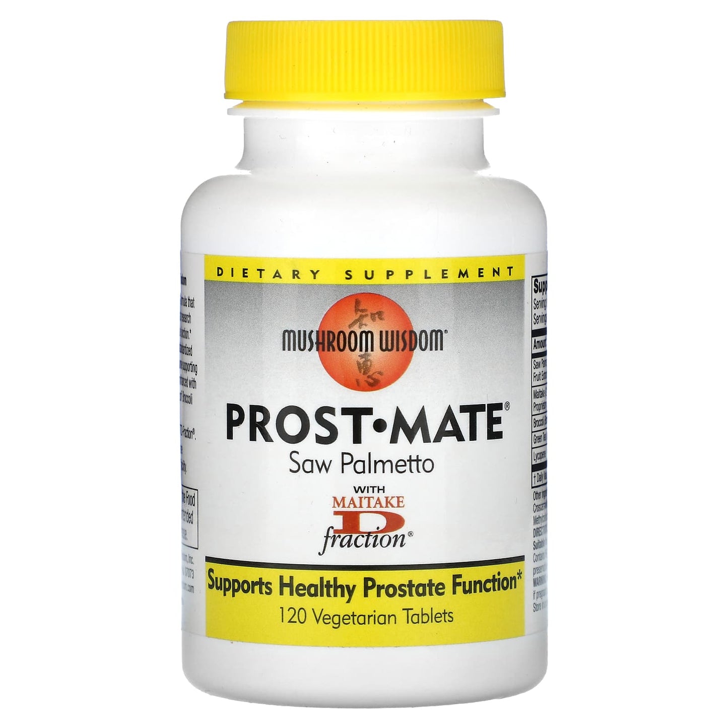 Mushroom Wisdom, Prost•Mate, 120 Vegetarian Tablets - Image 1