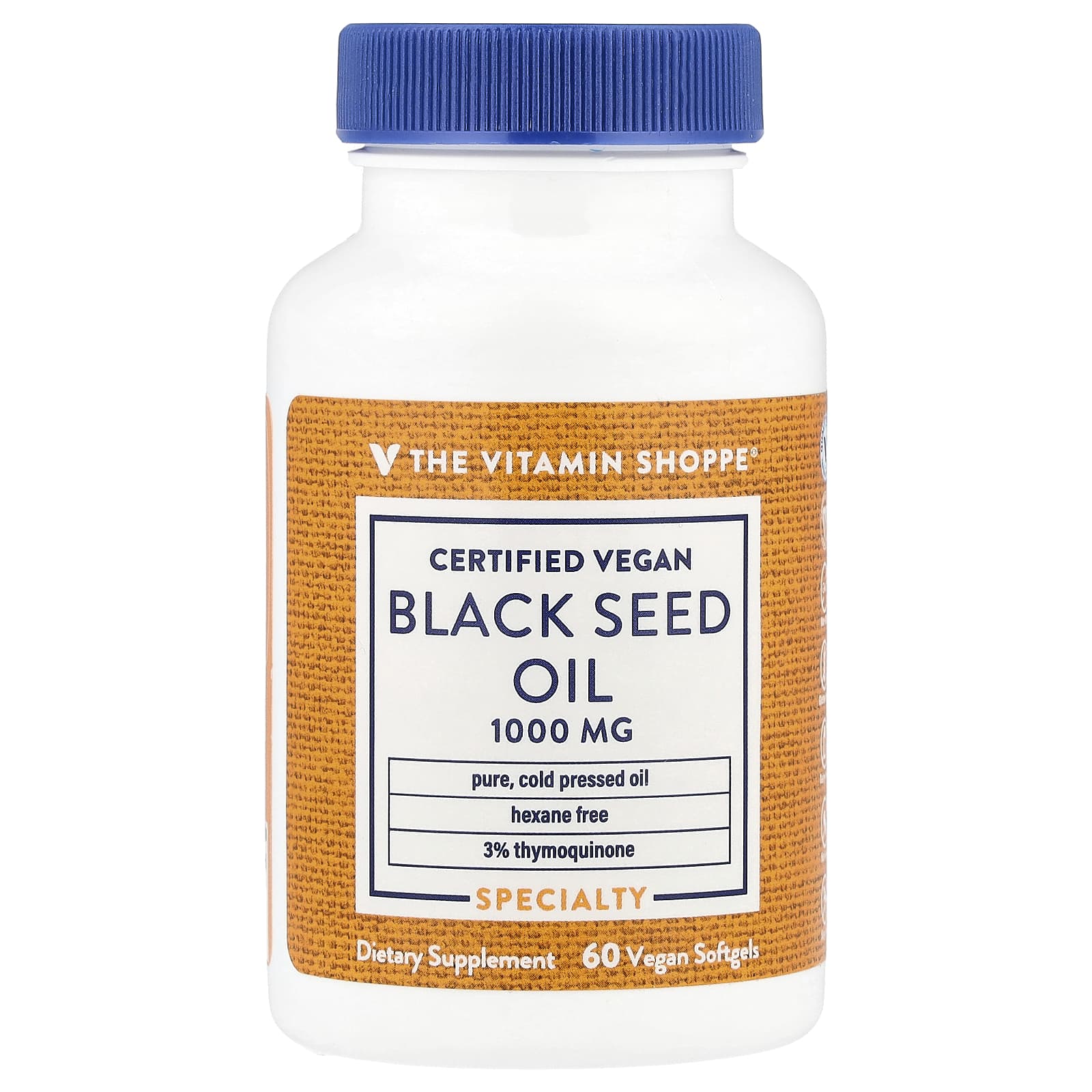 The Vitamin Shoppe, Black Seed Oil, 1,000 mg, 60 Vegan Softgels - Image 1