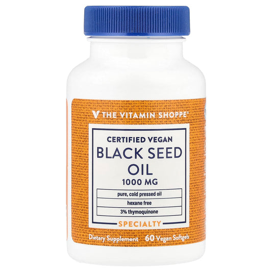 The Vitamin Shoppe, Black Seed Oil, 1,000 mg, 60 Vegan Softgels - Image 1