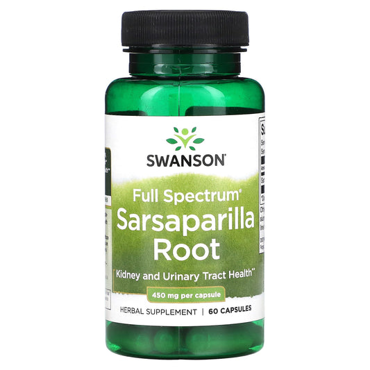 Swanson, Full Spectrum Sarsaparilla Root, 450 mg, 60 Capsules - Image 1