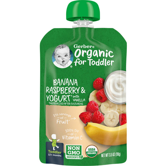 Gerber Organic Toddler Fruit Snack 12+ Months, 3.5 oz (99g) - Image 1