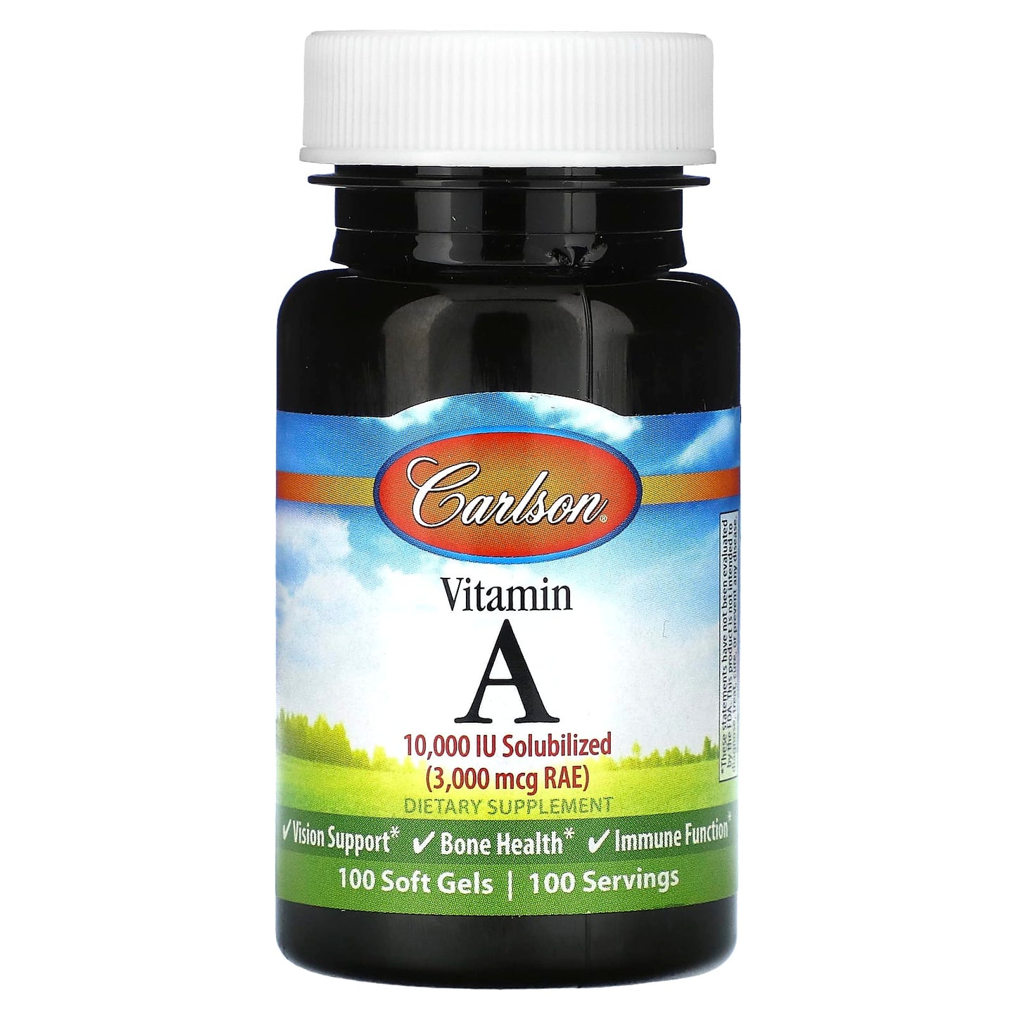 Carlson Vitamin A 10,000 IU for Vision, Bone & Immune Support - Image 1