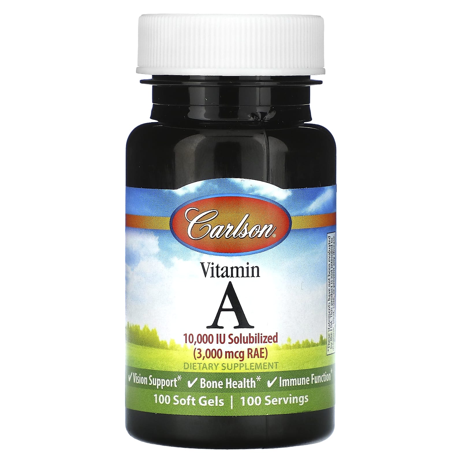 Carlson Vitamin A 10,000 IU for Vision, Bone & Immune Support - Image 1