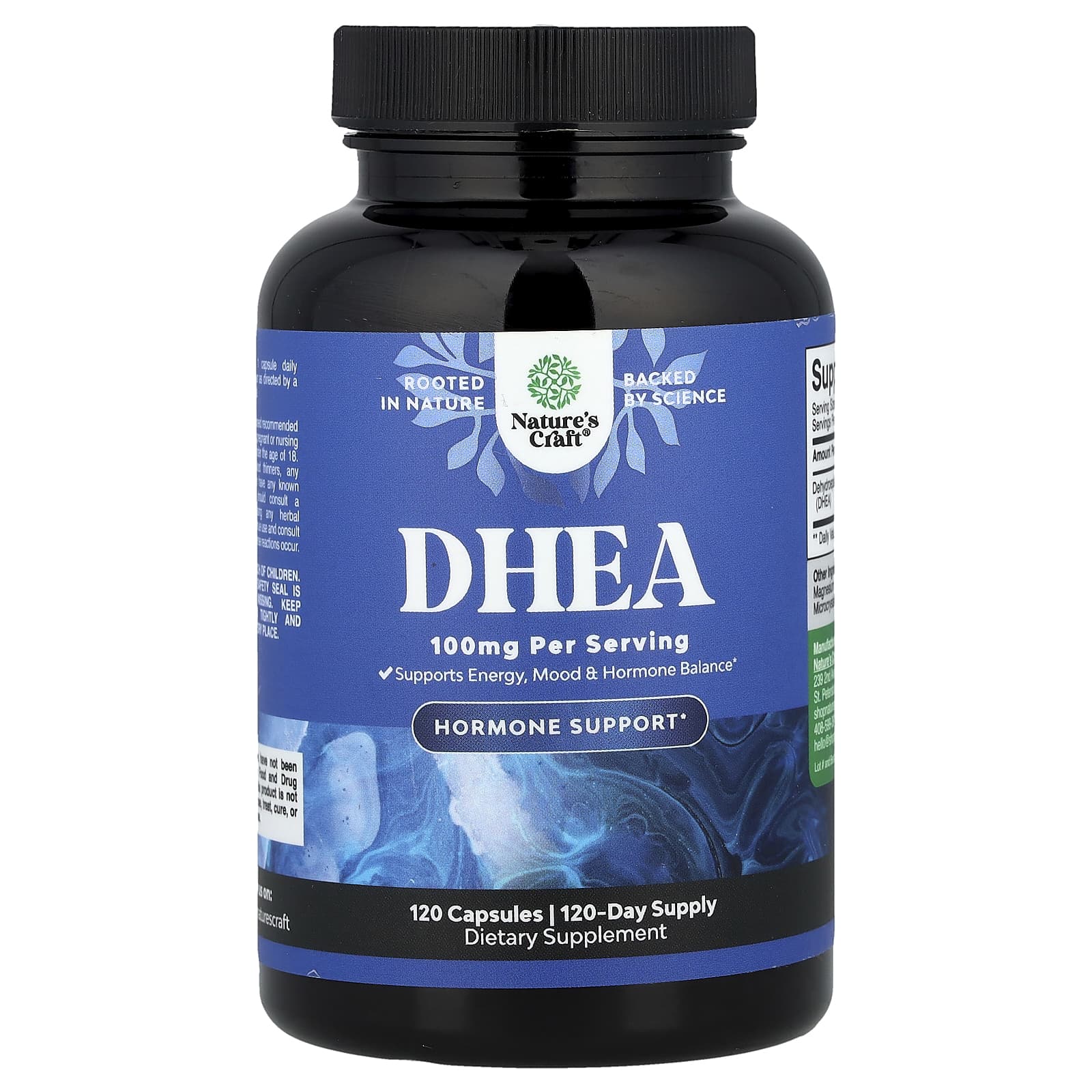 Nature's Craft, DHEA, 100 mg, 120 Capsules - Image 1