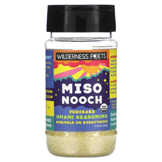 Wilderness Poets, Organic Miso Nooch, Furikake Umami Seasoning, 2.25 oz (64 g) - Image 1