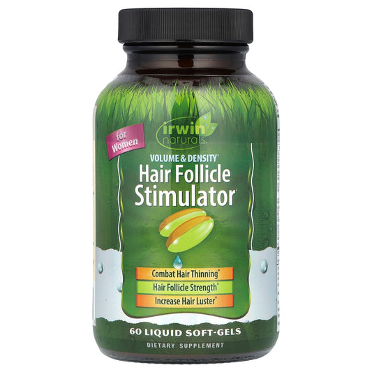 Hair Follicle Stimulator for Women: 60 Liquid Soft-gels by Irwin Naturals - Image 1