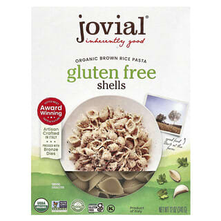 Delicious Jovial Brown Rice Pasta Shells - Organic, Gluten-Free, 12 oz