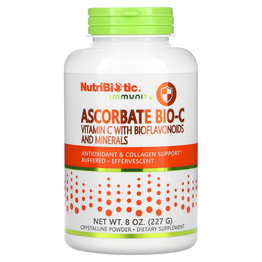 NutriBiotic, Immunity, Ascorbate Bio-C, Vitamin C with Bioflavonoids And Minerals, 8 oz (227 g) - Image 1