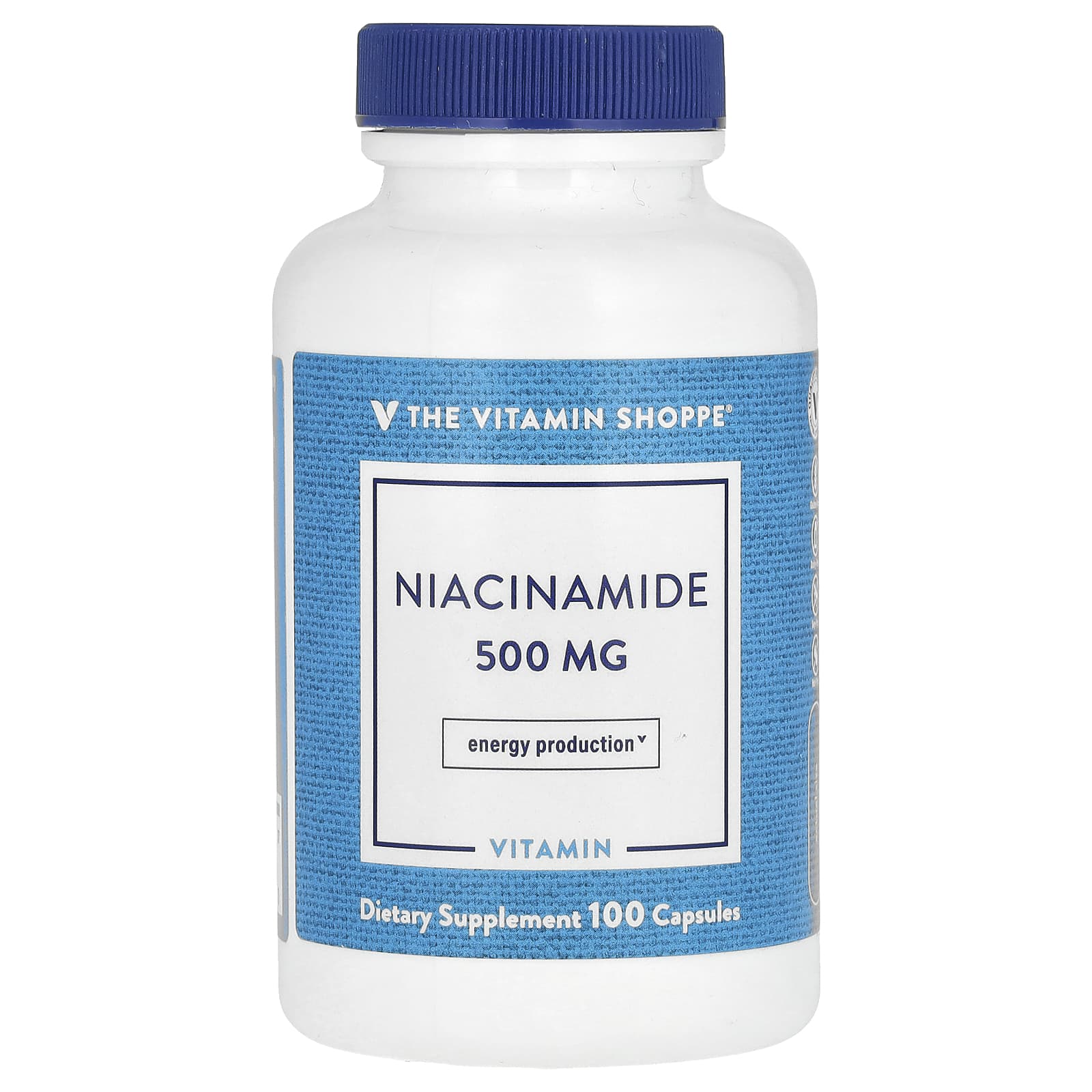 The Vitamin Shoppe, Niacinamide, 500 mg, 100 Capsules - Image 1