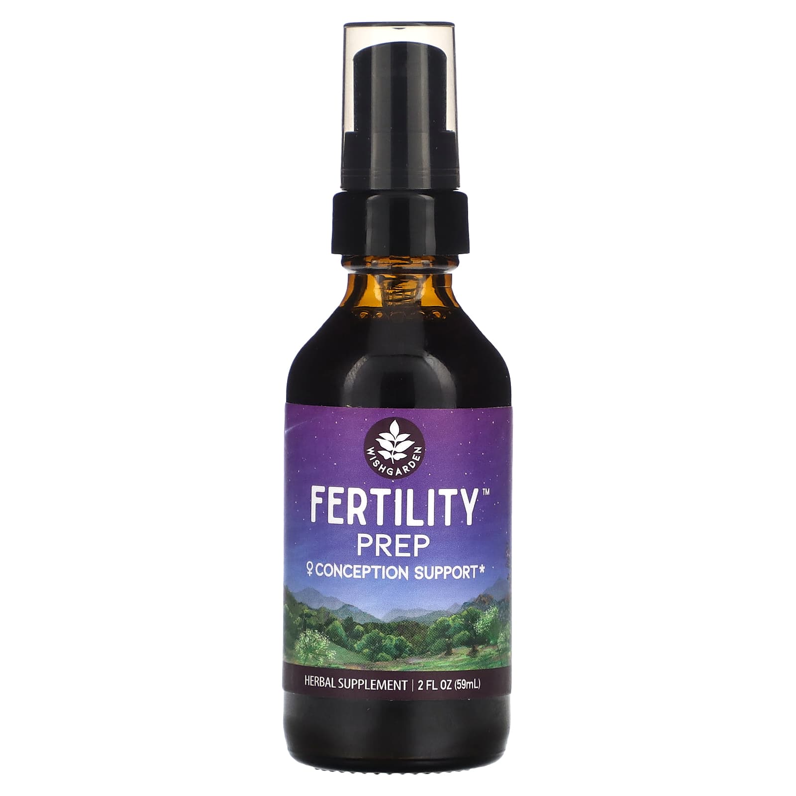 WishGarden Herbs, Fertility Prep Conception Support , 2 fl oz (59 ml) - Image 1
