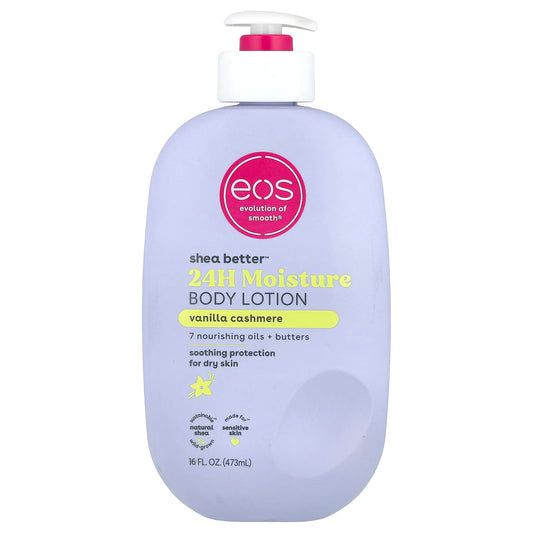 EOS Shea Better 24H Moisture Body Lotion, Vanilla Cashmere, 16oz - Image 1