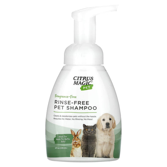 Rinse-Free Pet Shampoo by Citrus Magic: Easy Cleaning for Hard-To-Bathe Pets - Image 1