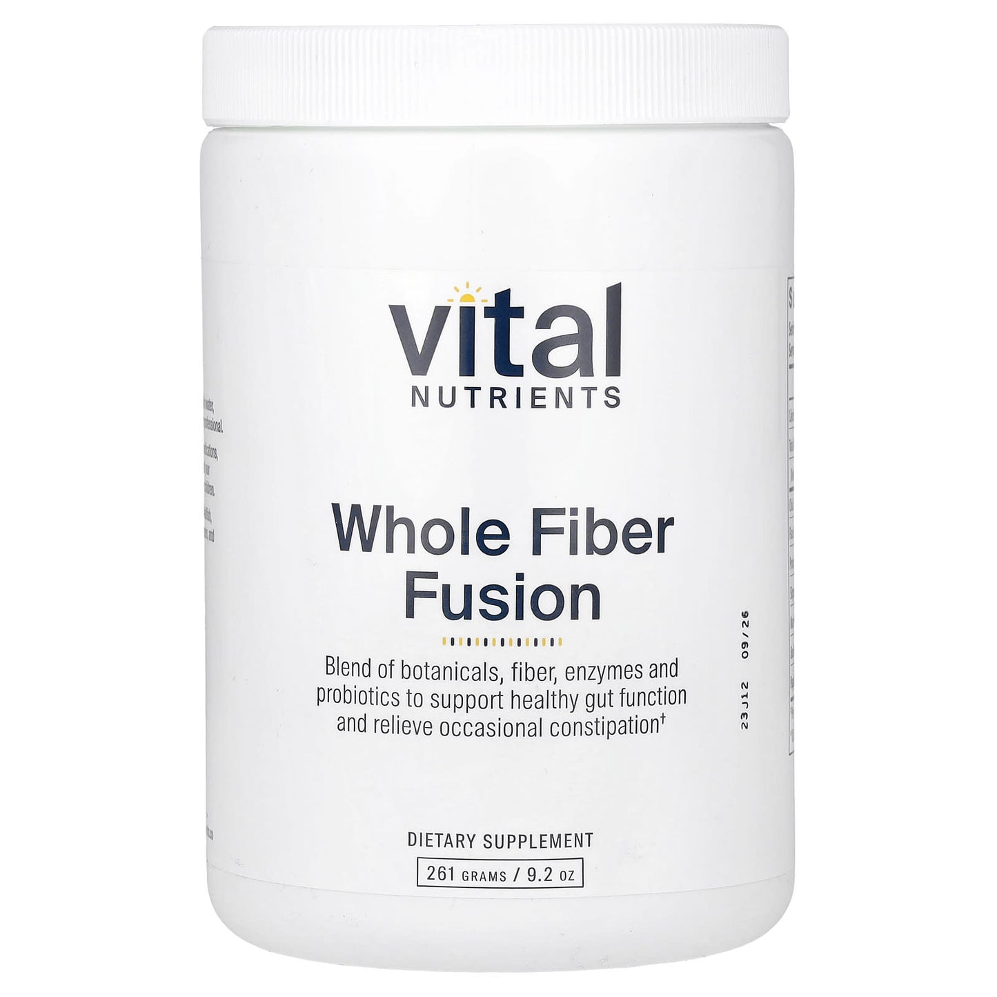 Vital Nutrients, Whole Fiber Fusion, 9.2 oz (261 g) - Image 1