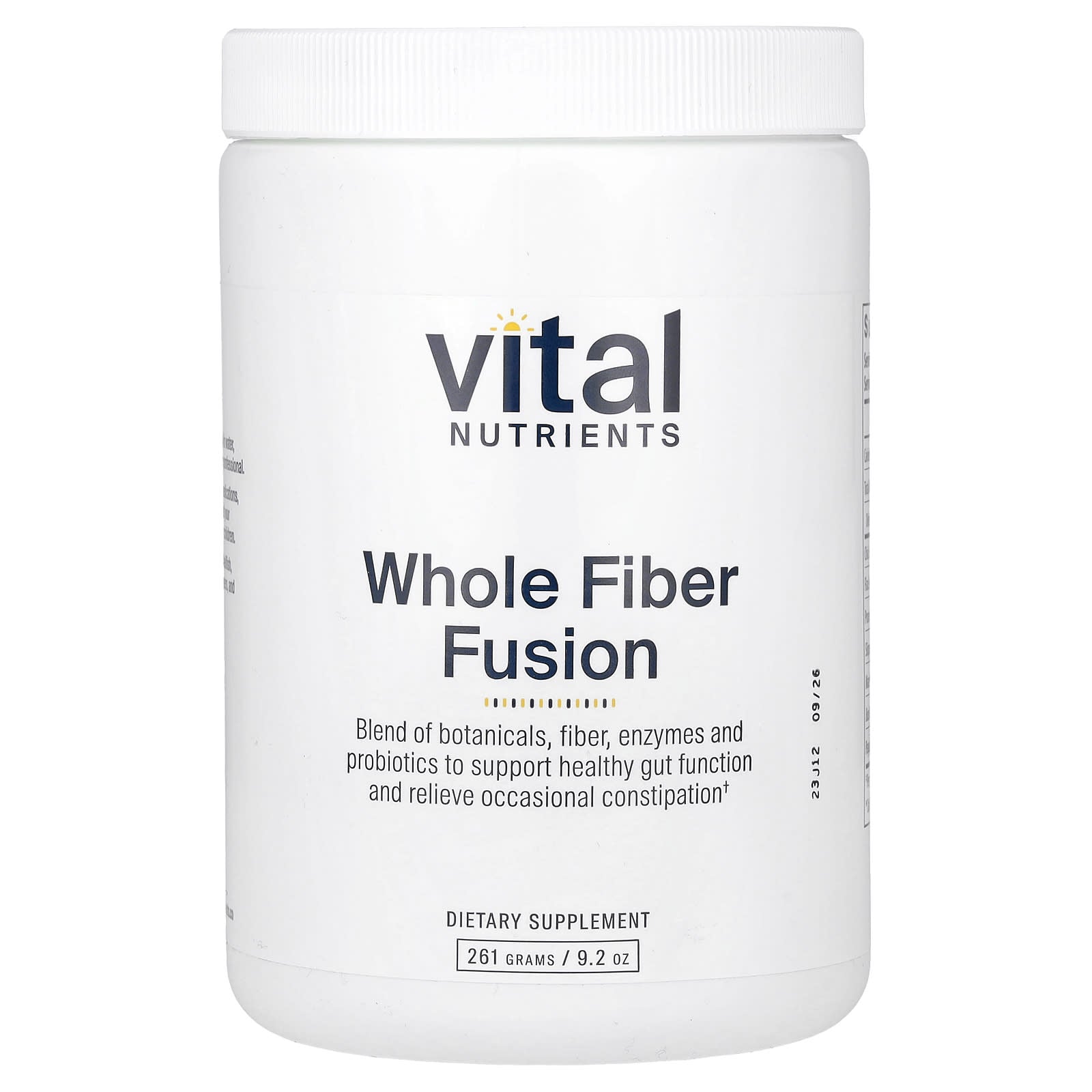 Vital Nutrients, Whole Fiber Fusion, 9.2 oz (261 g) - Image 1