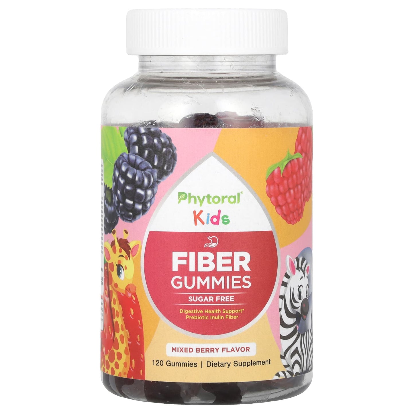 Phytoral, Kids, Fiber Gummies, Mixed Berry, 120 Gummies - Image 1
