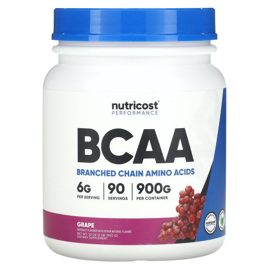 Nutricost, Performance, BCAA, Grape, 2 lb (900 g) - Image 1