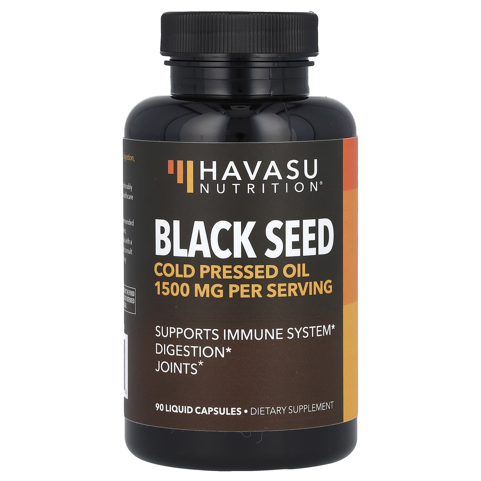 Cold Pressed Black Seed Oil Capsules by Havasu Nutrition - Immune Support & Digestion - Image 1