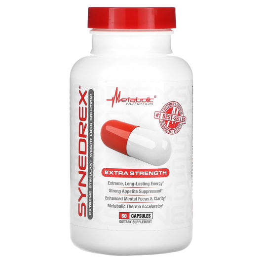 Metabolic Nutrition, Synedrex, Extreme Stimulant Weight Loss Solution, Extra Strength, 60 Capsules - Image 1