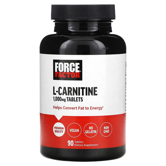 Unlock Energy with Force Factor L-Carnitine 1000mg, 90 Tablets - Image 1