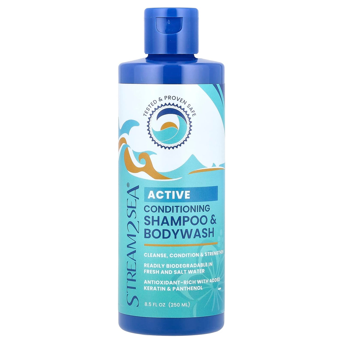 Stream2Sea, Active Conditioning Shampoo & Bodywash, 8.5 fl oz (250 ml) - Image 1