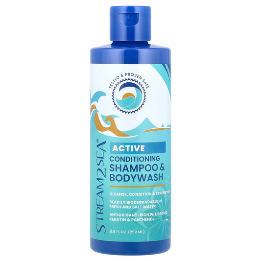 Stream2Sea, Active Conditioning Shampoo & Bodywash, 8.5 fl oz (250 ml) - Image 1