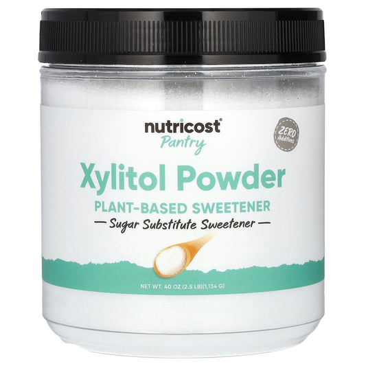 Nutricost, Pantry, Xylitol Powder, Plant-Based Sweetener, 2.5 lb (1,134 g) - Image 1