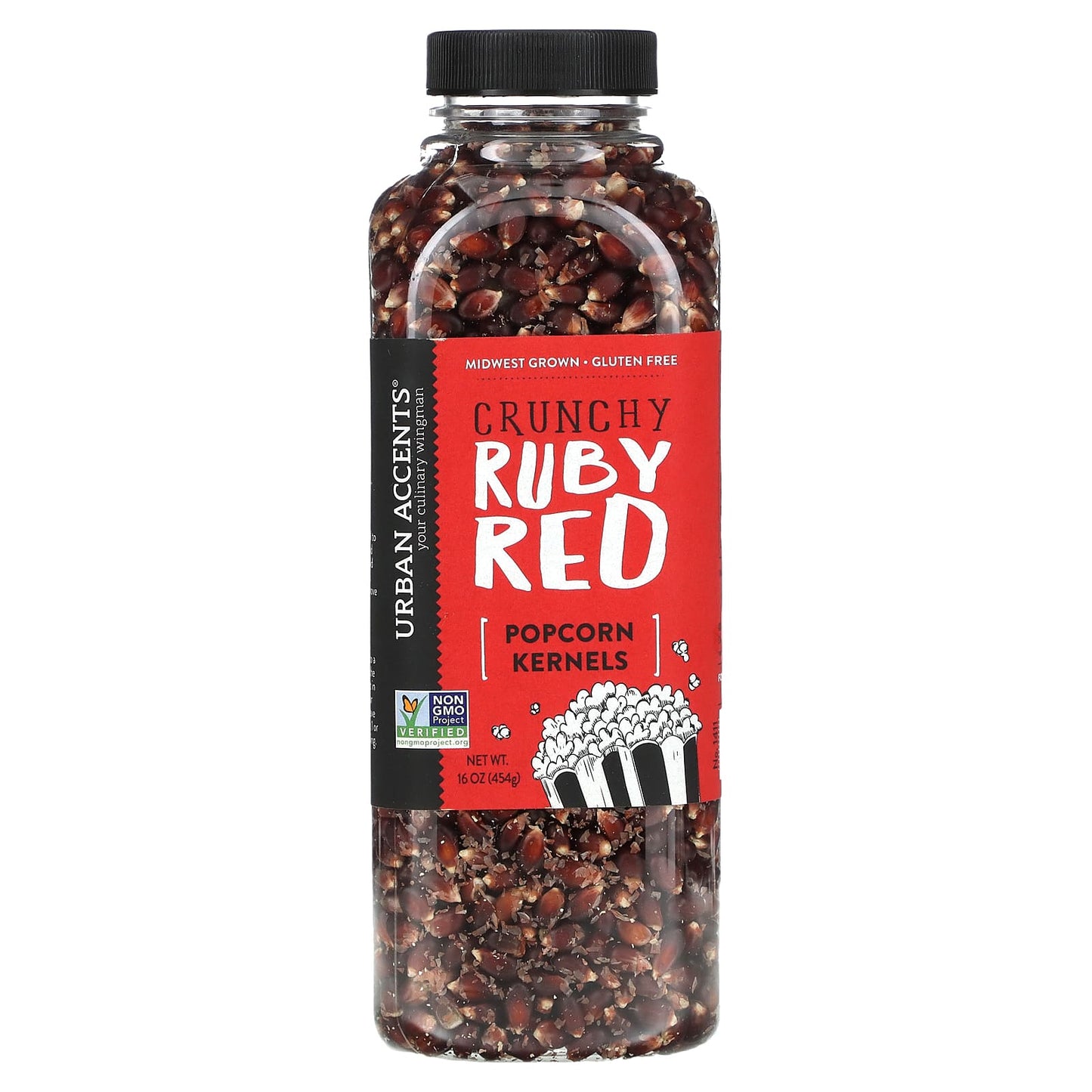 Urban Accents, Popcorn Kernels, Crunchy Ruby Red , 16 oz (454 g) - Image 1