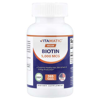 Biotin Supplements by Vitamatic - Stronger Hair, Skin & Nails