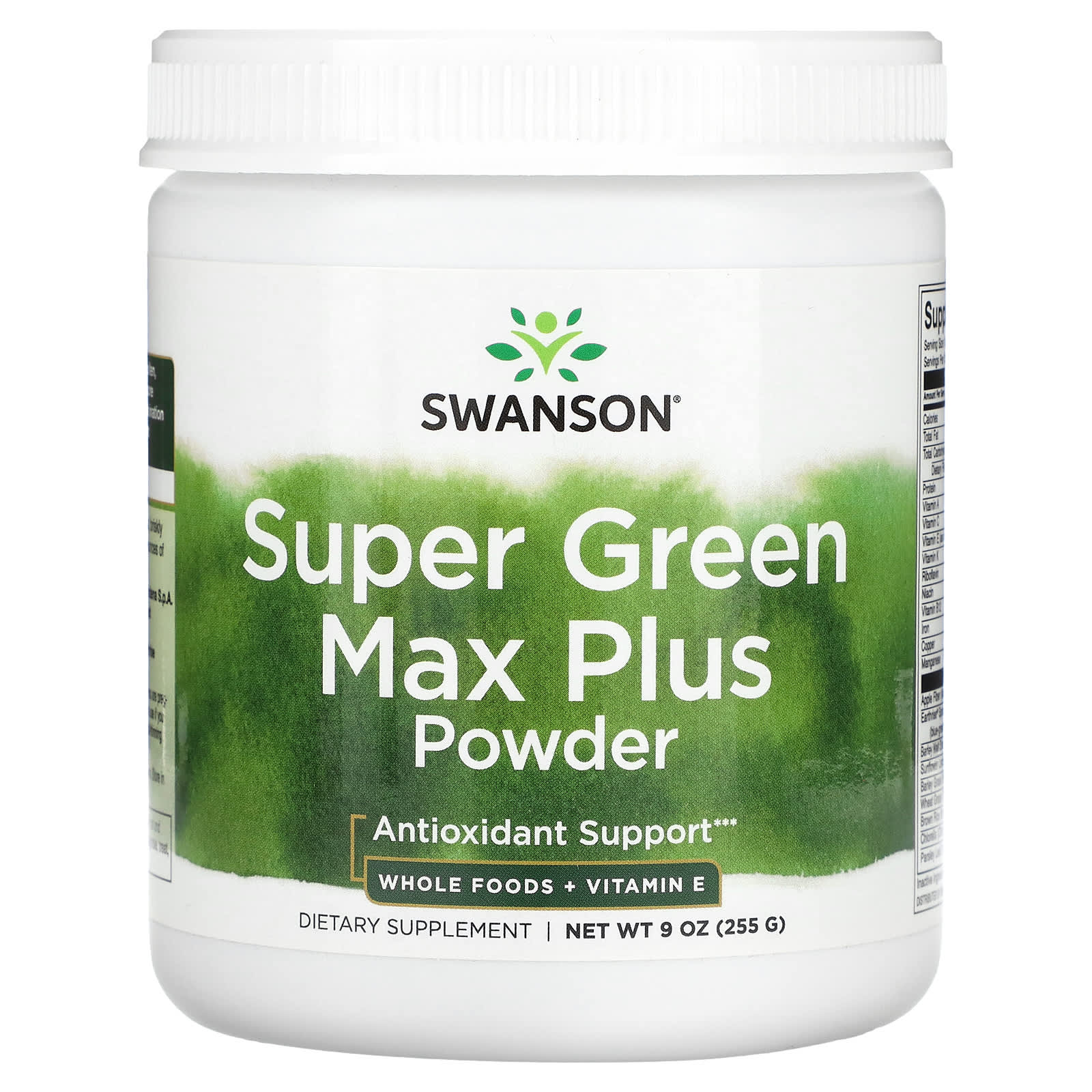 Swanson, Super Green Max Plus Powder, 9 oz (255 g) - Image 1