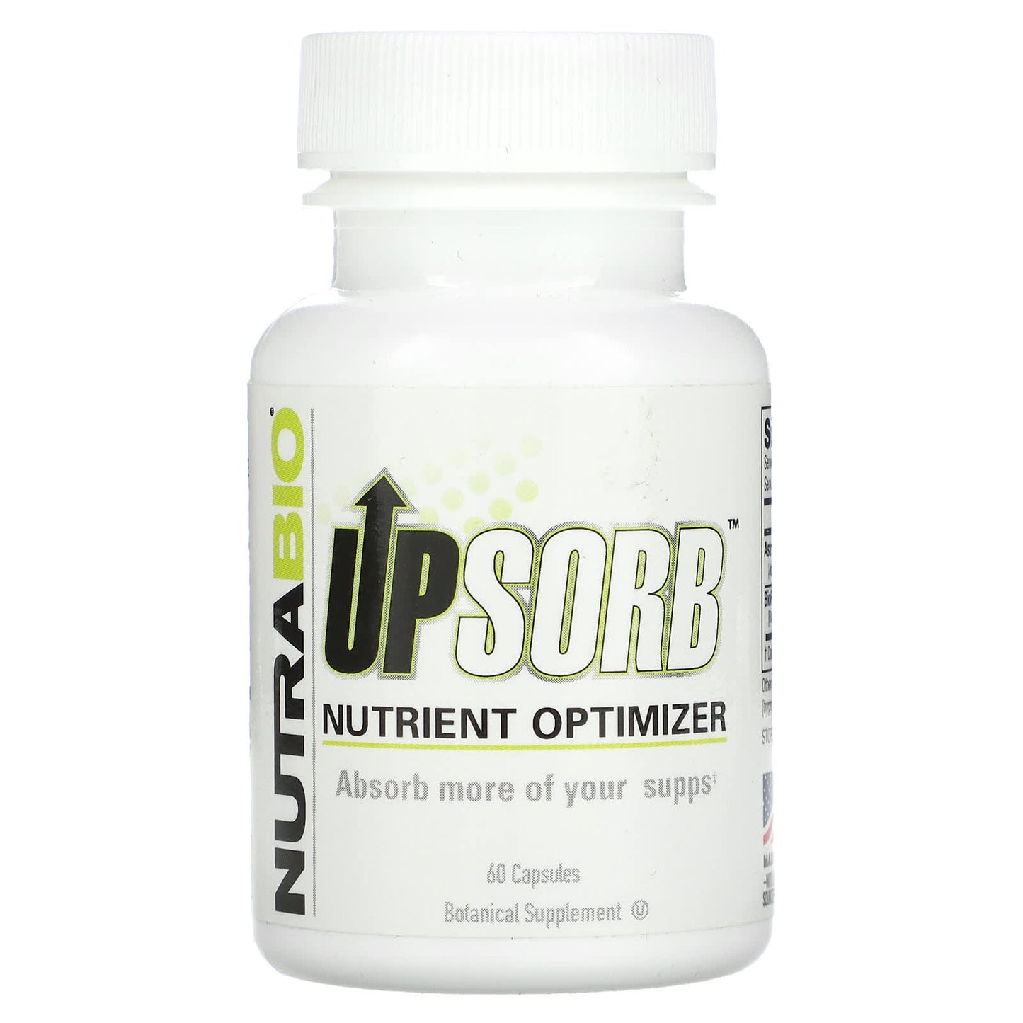 NutraBio, UpSorb, 60 Capsules - Image 1