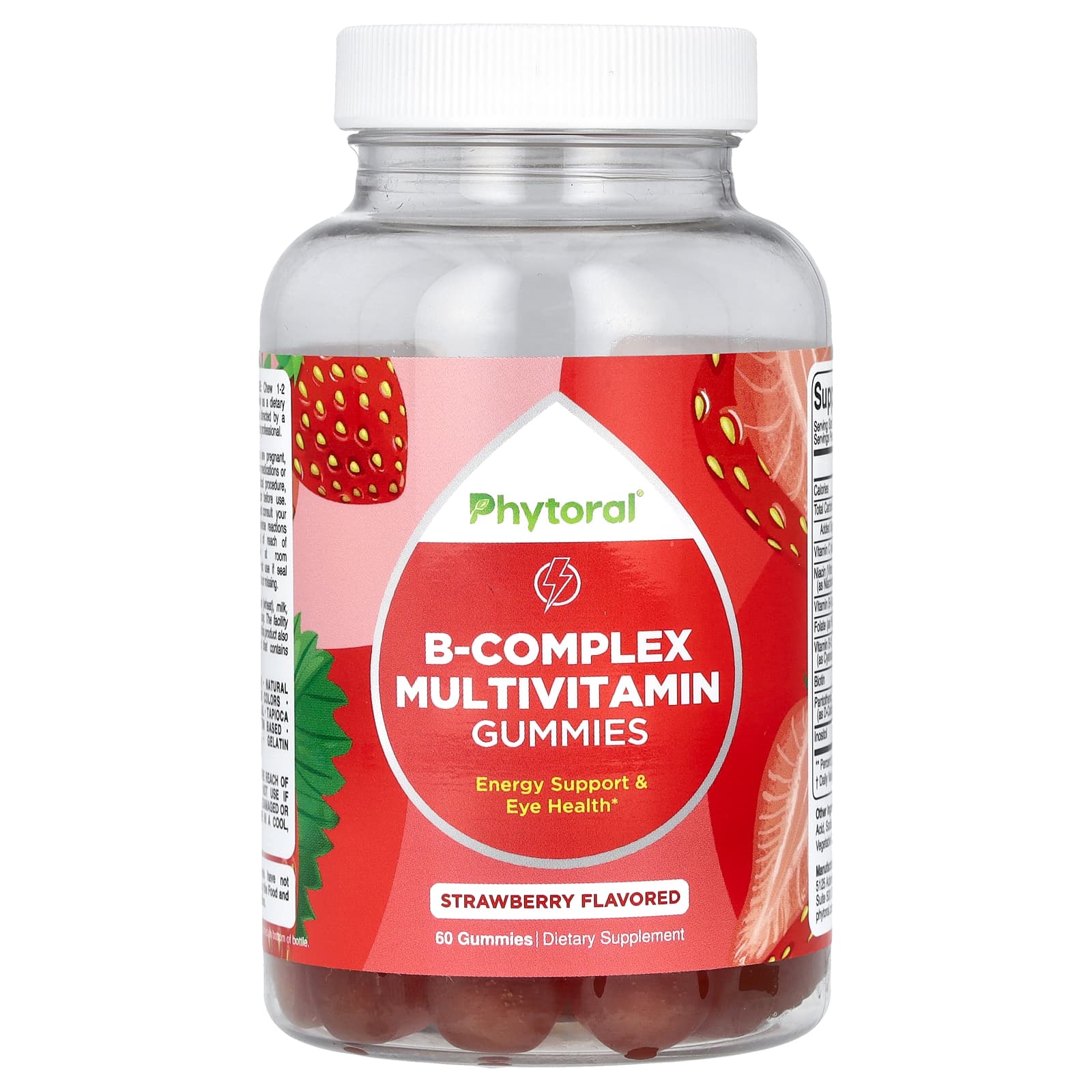 Phytoral, B-Complex Multivitamin Gummies, Strawberry , 60 Gummies - Image 1