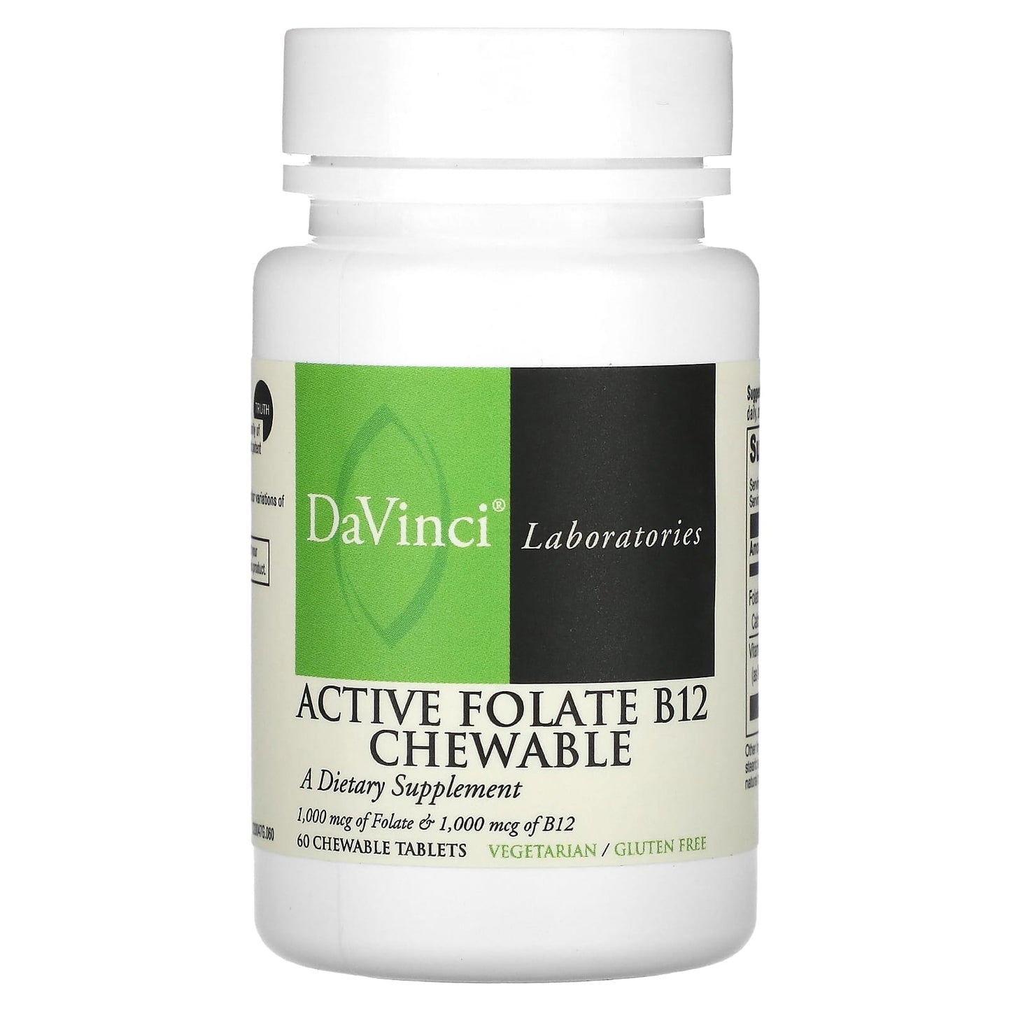 Active Folate B12 Chewable Supplement by DaVinci Laboratories - Image 1