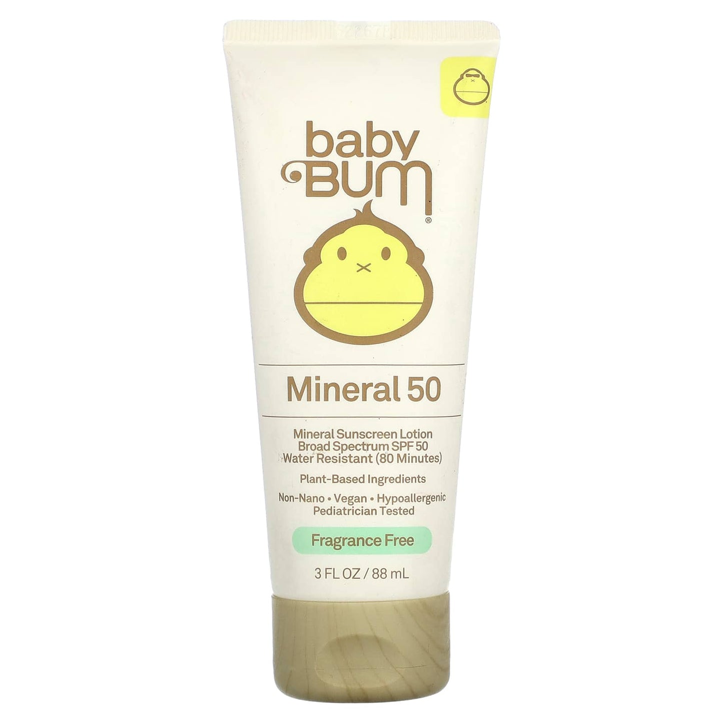 Sun Bum, Mineral Sunscreen Lotion, SPF 50, Fragrance Free, 3 fl oz (88 ml) - Image 1